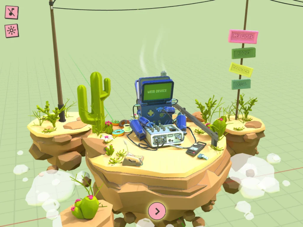 Weisdevice: Crafting a Glitched-Out World Between 2D, 3D, and Sound